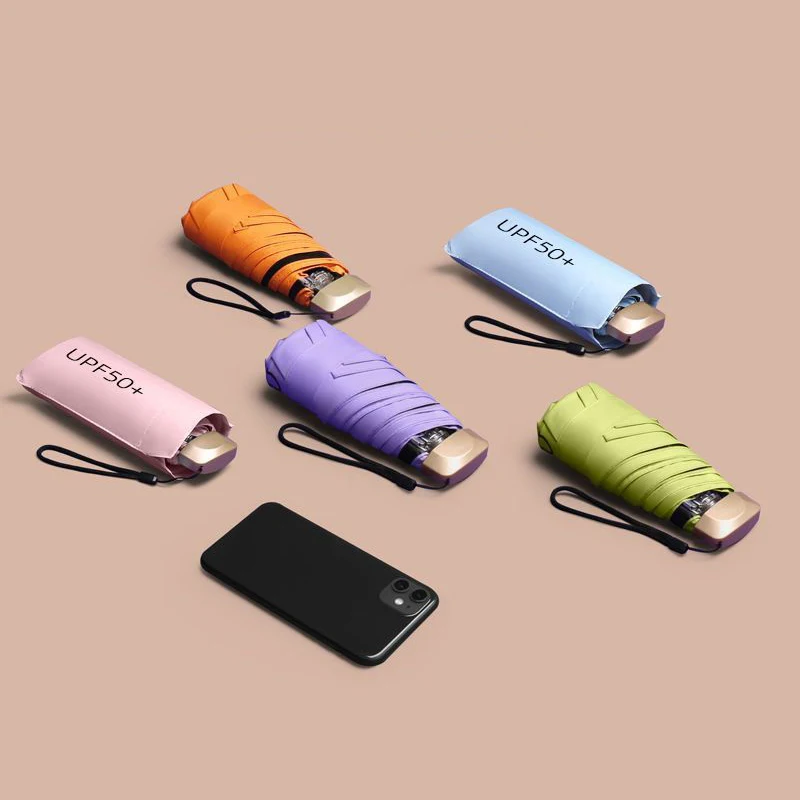 Уличный мини-зонт от солнца с защитой от ультрафиолета - Фотография_2