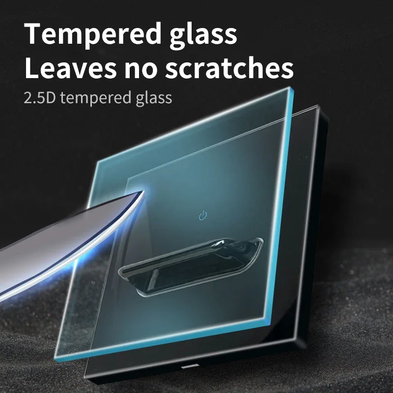 Настенный выключатель со стеклянной панелью - Фотография_3