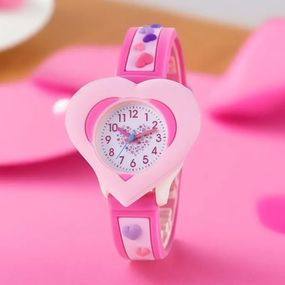 Новые детские кварцевые часы с 3d рисунком love для детей и студентов