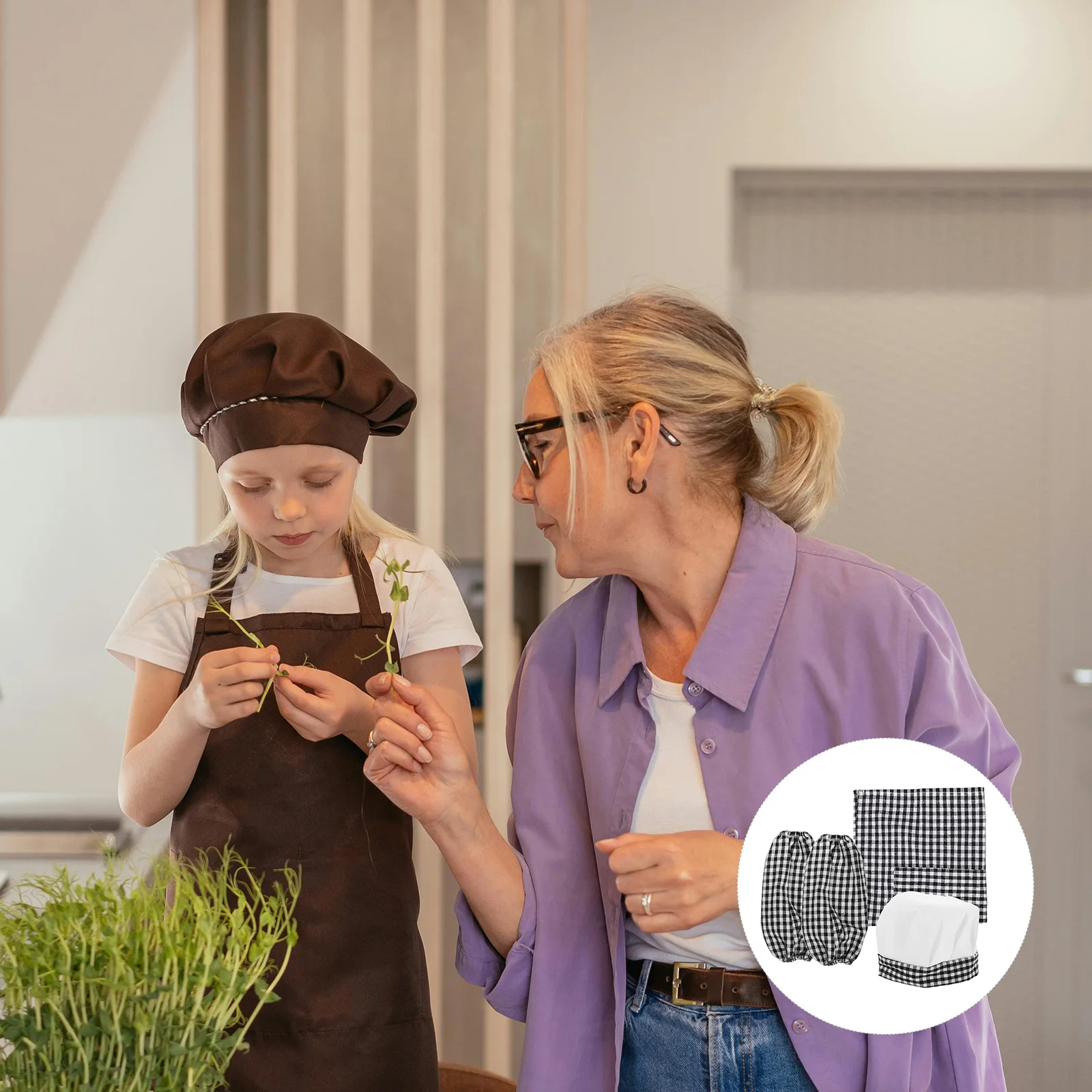 1 комплект, детский фартук шеф-повара - Фотография_6