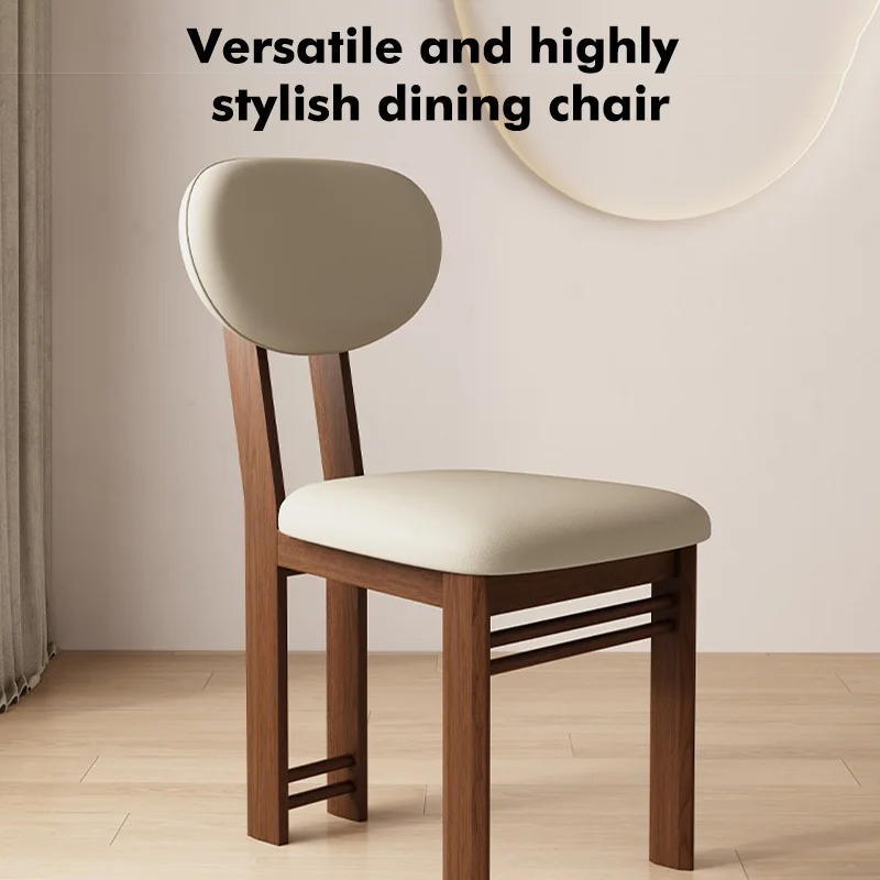 Элегантные деревянные обеденные стулья с эргономичной мягкой спинкой - Фотография_5