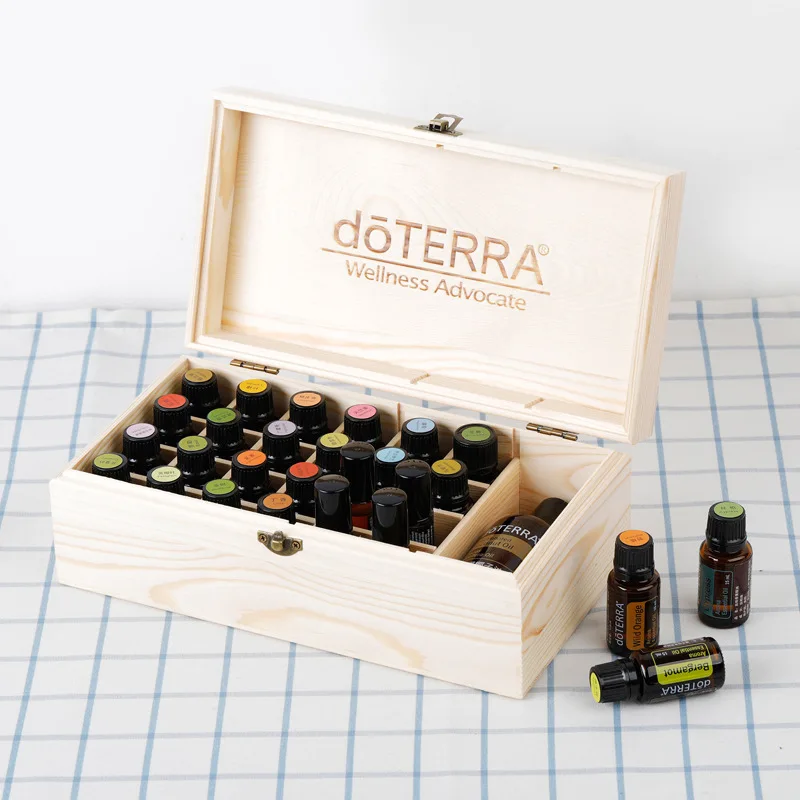 Деревянная коробка для хранения эфирных масел для doterra - Фотография_2