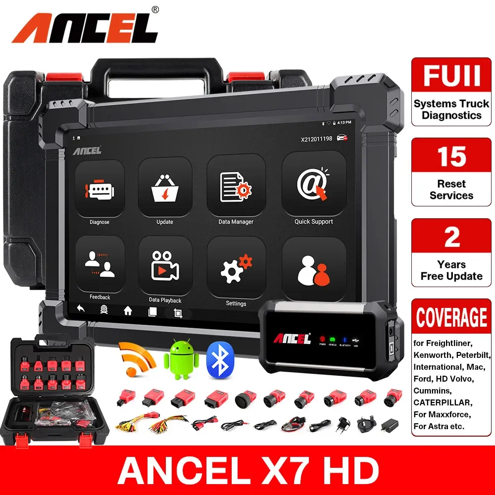 Ancel x7 hd heavy duty truck diagnostic