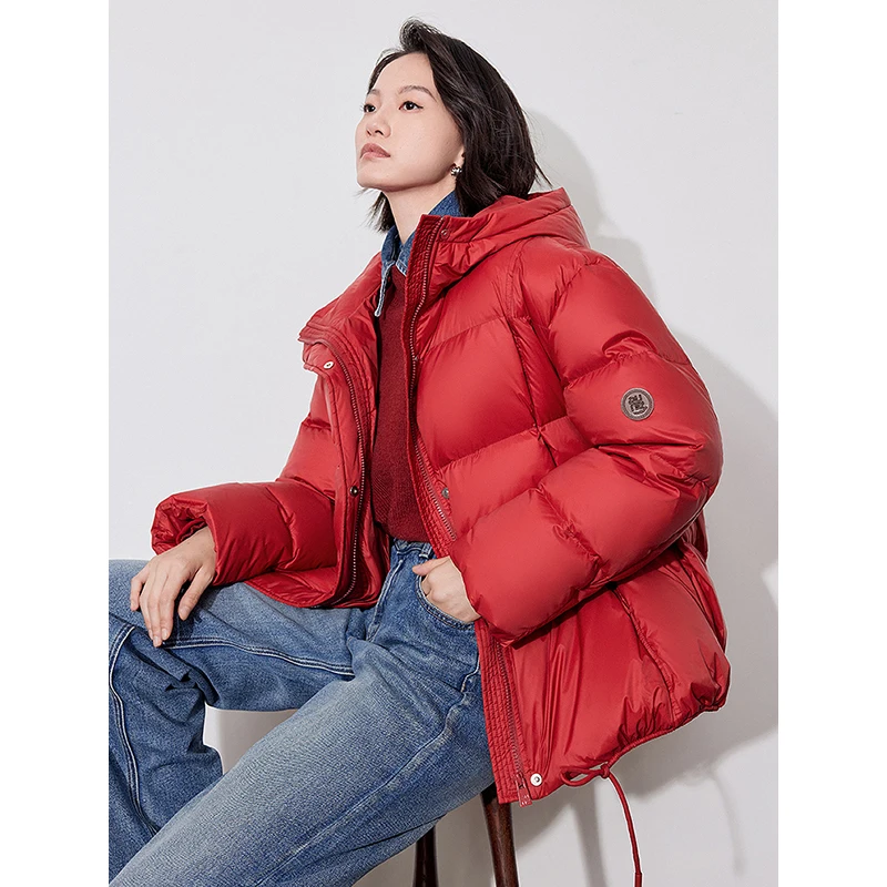 Toyouth женский пуховик с капюшоном 2024 - Фотография_3