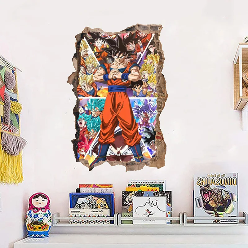 Наклейка на стену dragon ball goku sayajins - Фотография_4