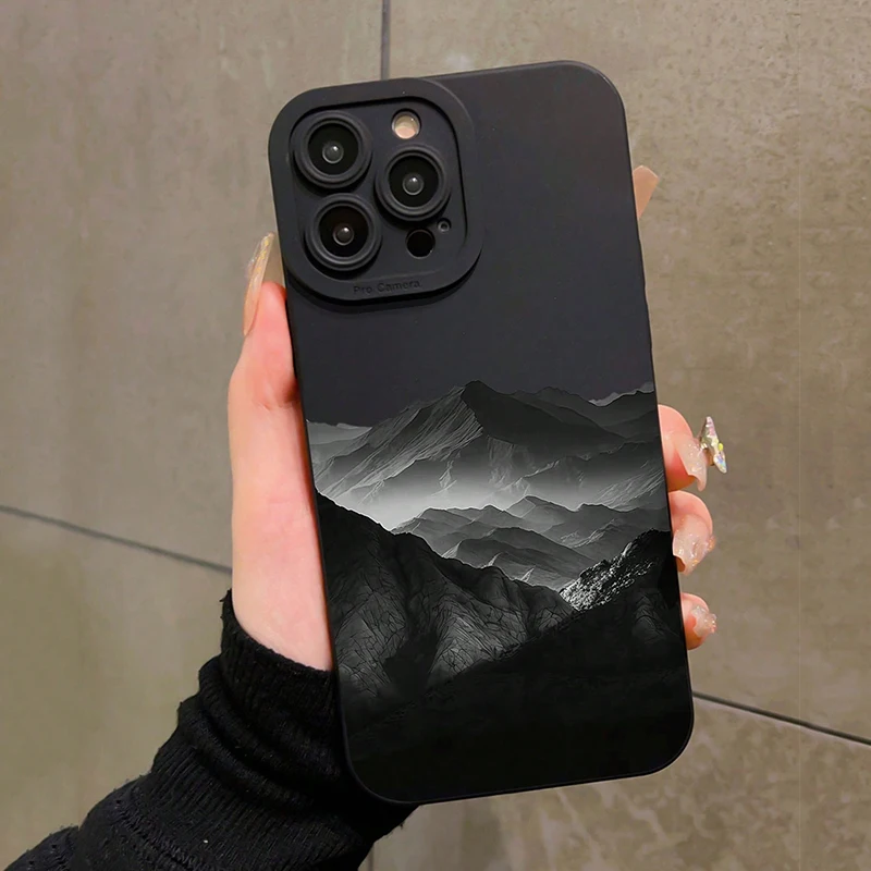 Black mountain ins design silicone - Фотография_2