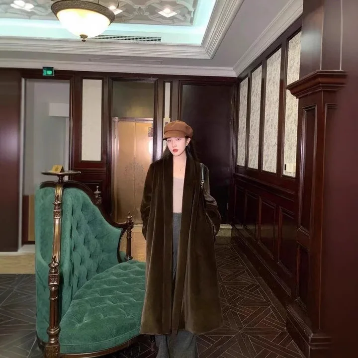 Года, утолщенная длинная шуба из норкового меха - Фотография_5