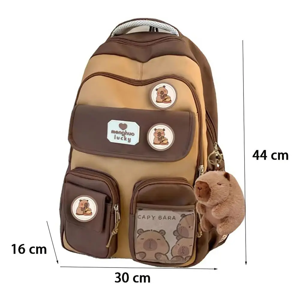Cute capybara schoolbag adjustable - Фотография_6