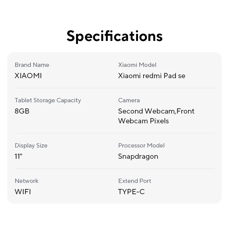 Xiaomi redmi pad se 11 6 гб/128 - Фотография_5