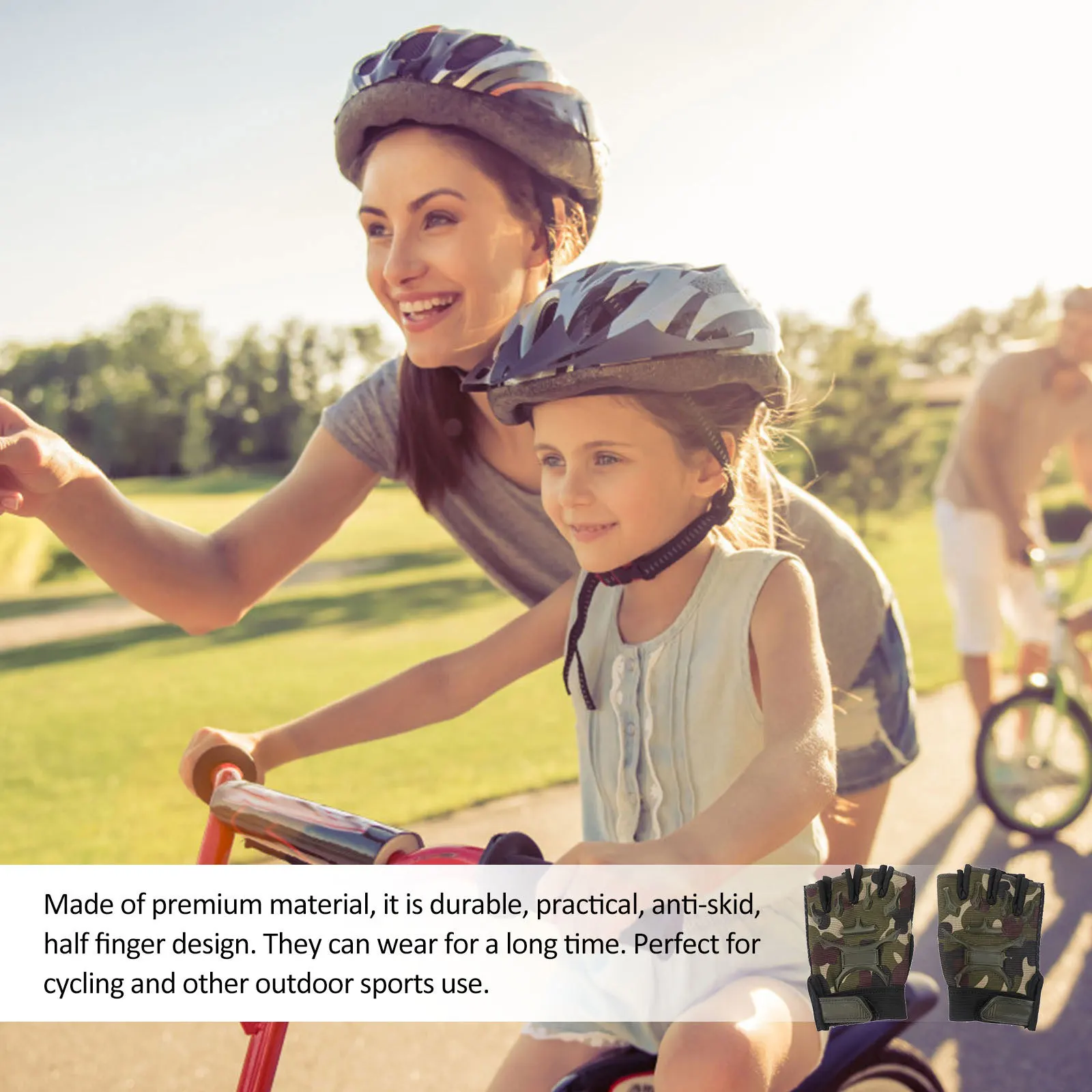 1 пара велосипедных перчаток с - Фотография_2