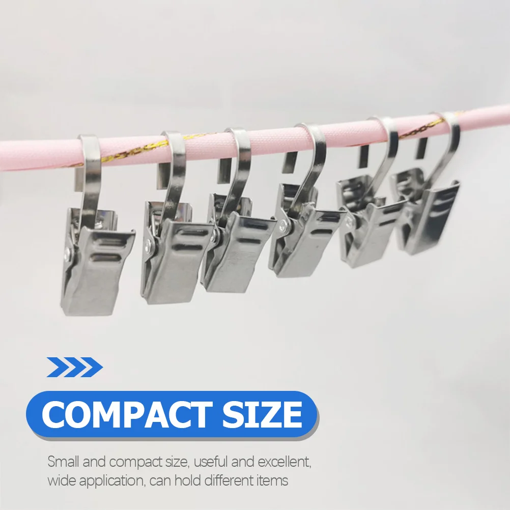 Маленькие компактные крючки для штор из нержавеющей стали