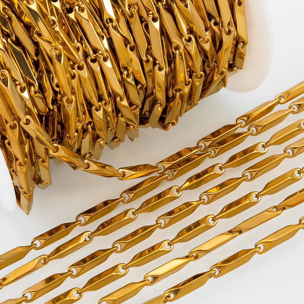 1 метр, геометрическая цепочка 3x16 мм - Фотография_4