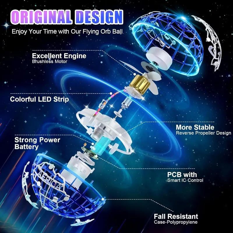 Upgrade hover boomerang ball 6 световых эффектов - Фотография_2
