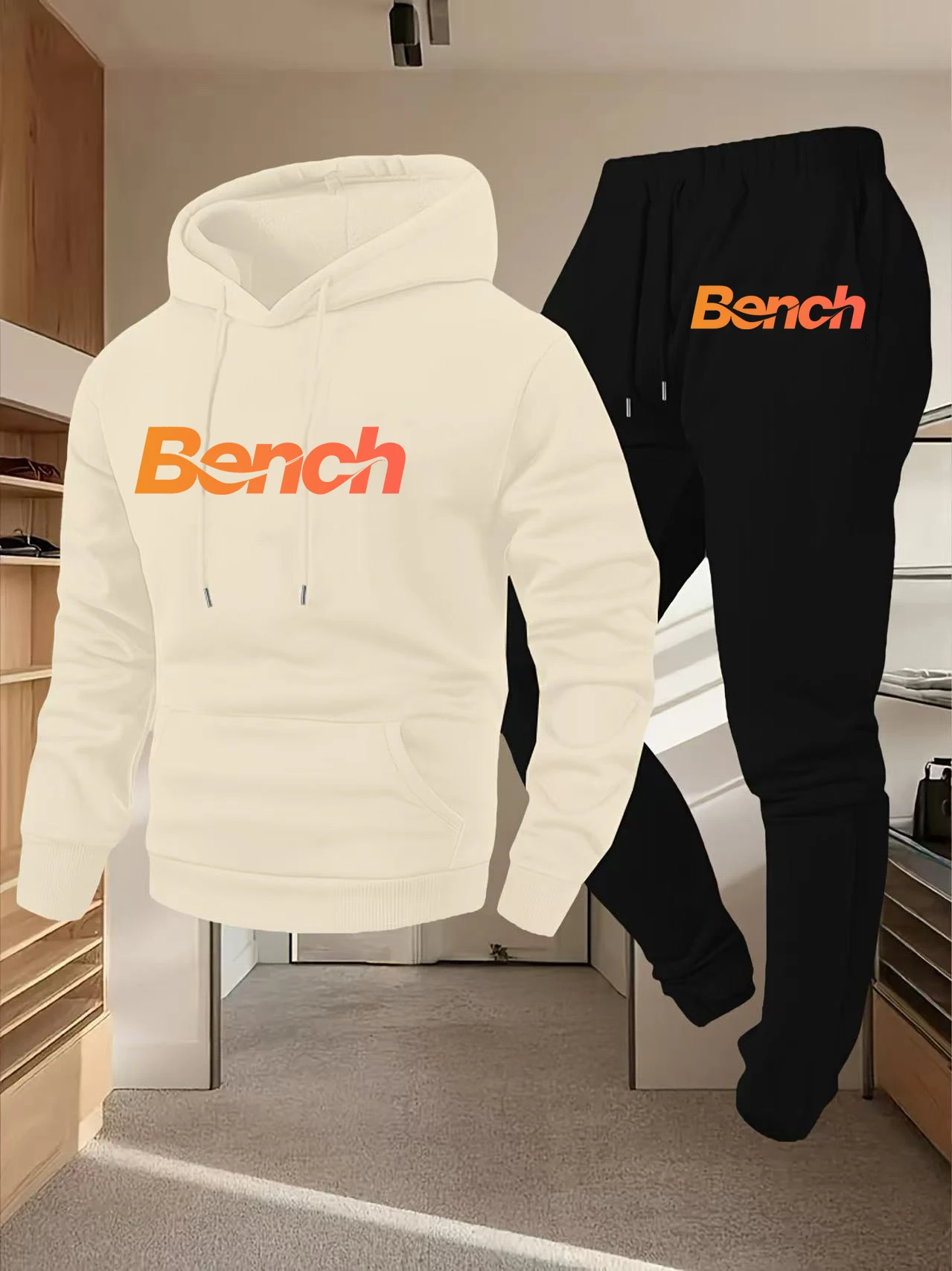 Мужской комплект с капюшоном в базовом стиле - Фотография_4