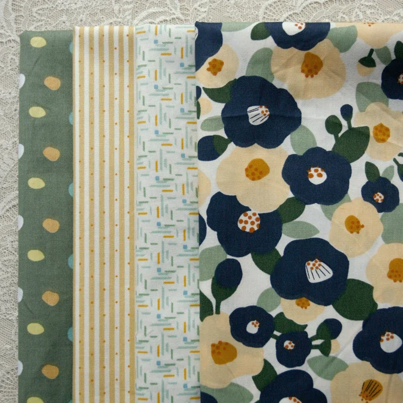 160x50 см весенне-зеленая хлопковая саржевая ткань