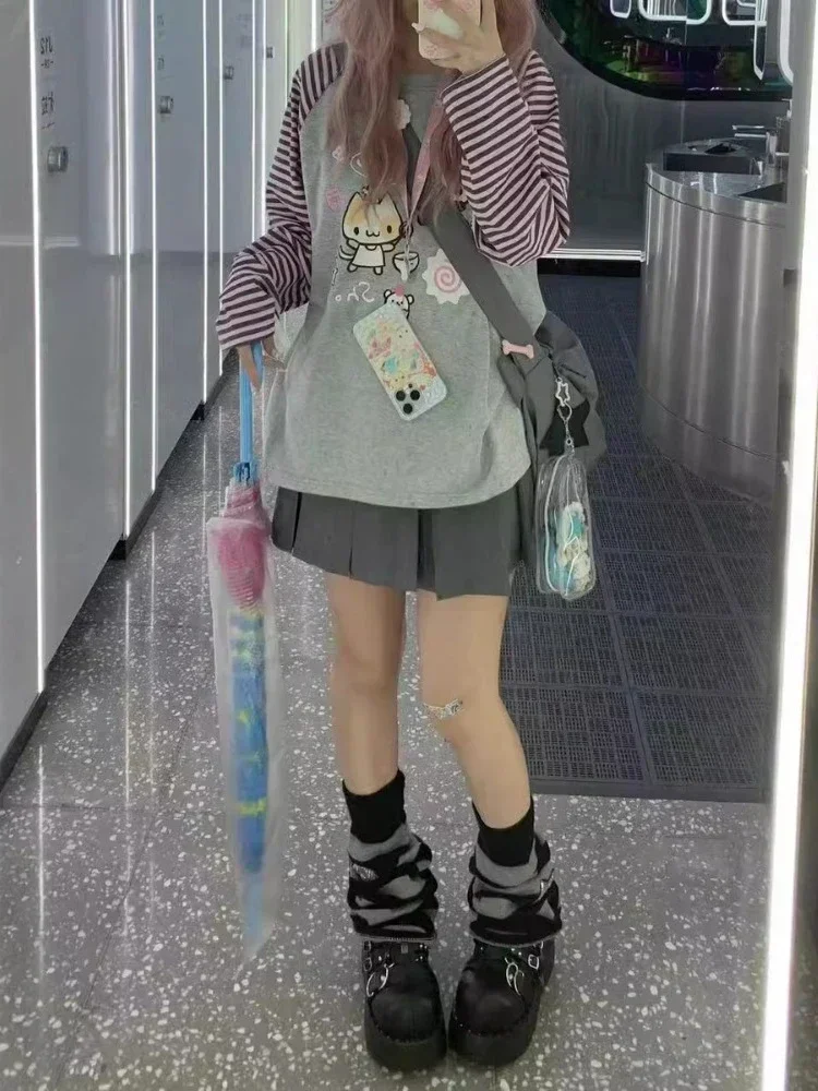 Рубашка y2k женская с длинным рукавом - Фотография_6