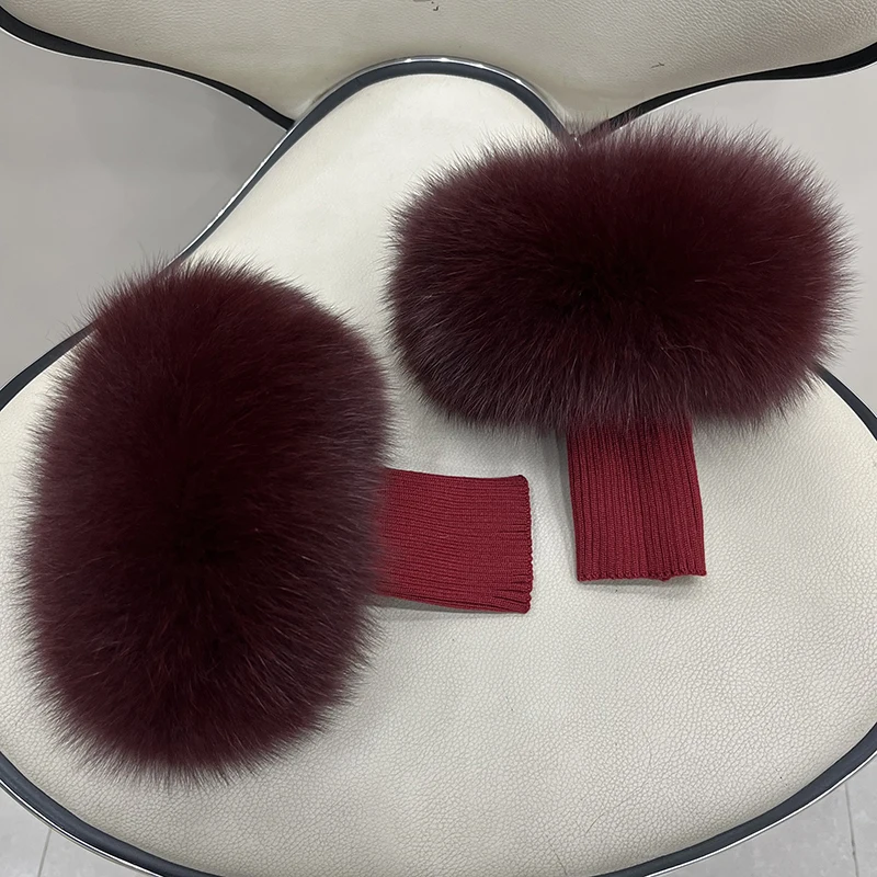 Манжеты из натурального лисьего меха - Фотография_6