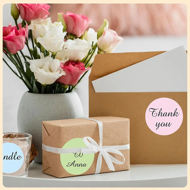 Круглые термоэтикетки 5 цветов - Фотография_5