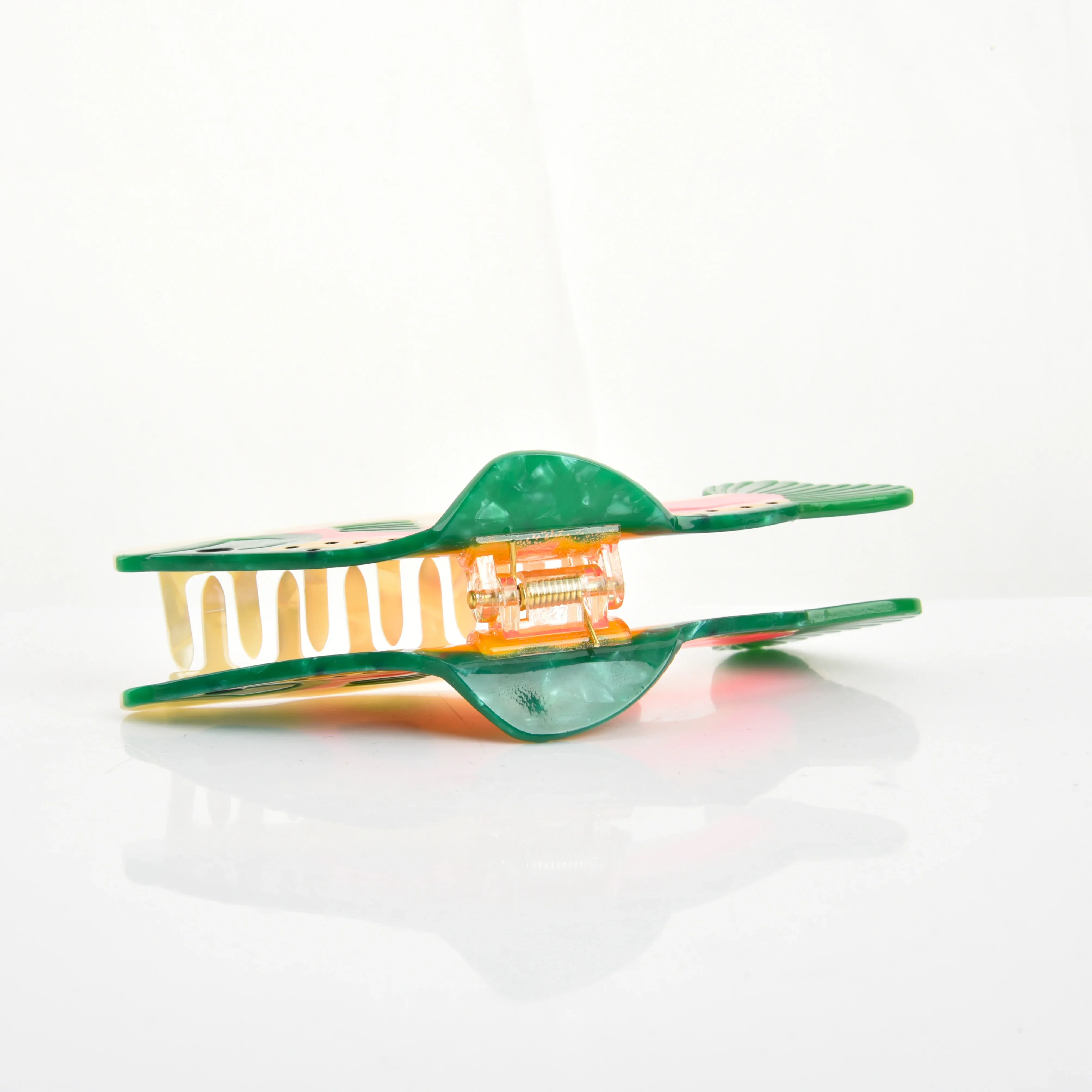 Ds 12 см, большие заколки для волос из зеленой форели - Фотография_5