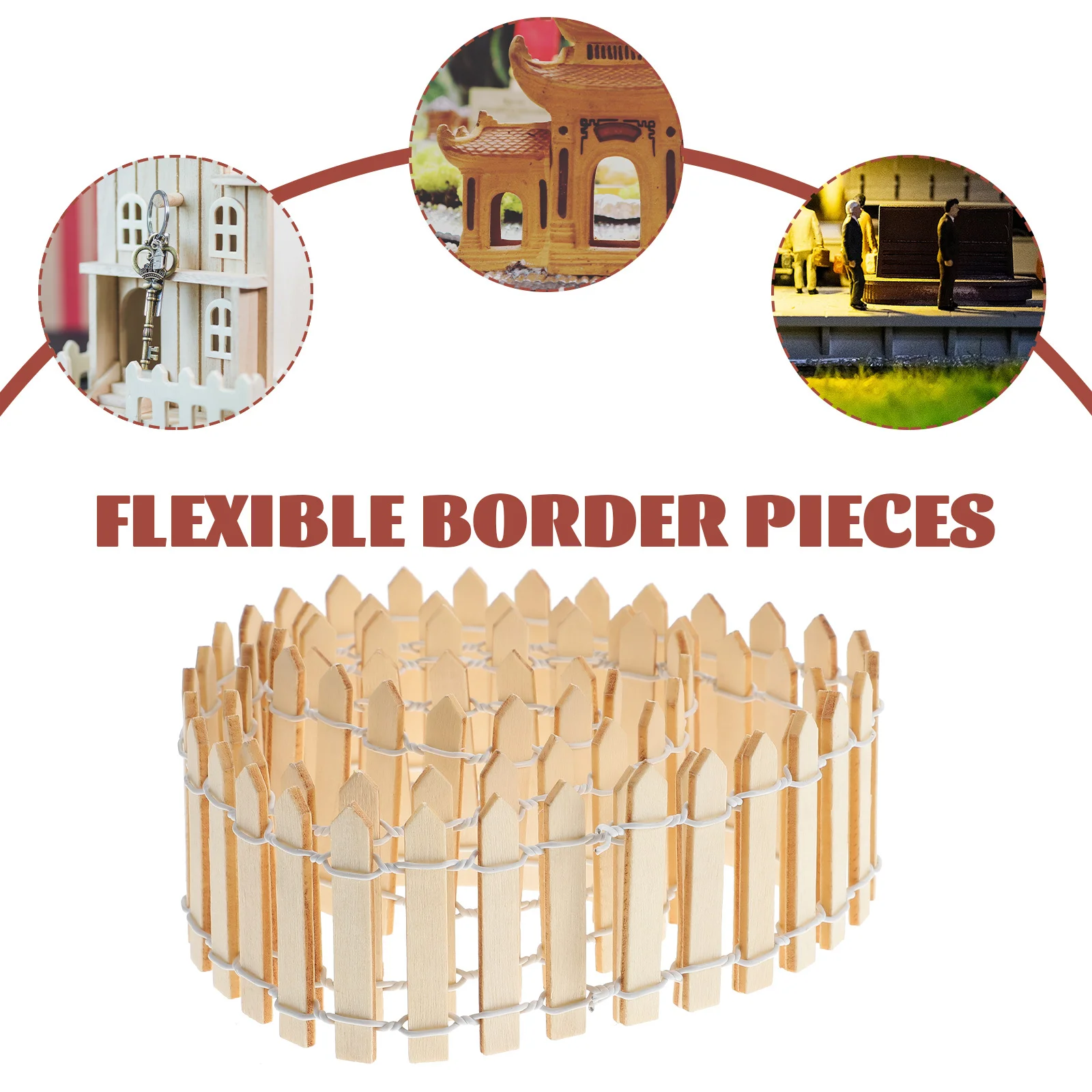 100 см х 5 см мини деревянный пикет - Фотография_6