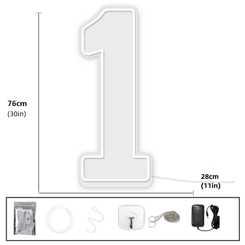 Светодиодная вывеска неоновых номеров очень большого размера - Фотография_2