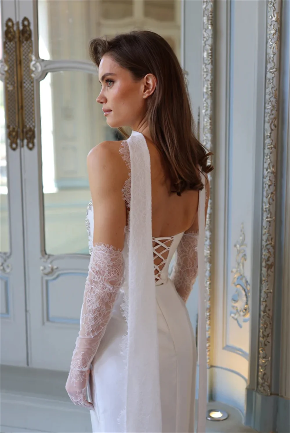 Kyoto белые простые свадебные платья - Фотография_4