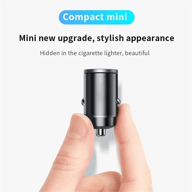 Автомобильное двухпортовое мини-usb-зарядное устройство 200 вт - Фотография_5