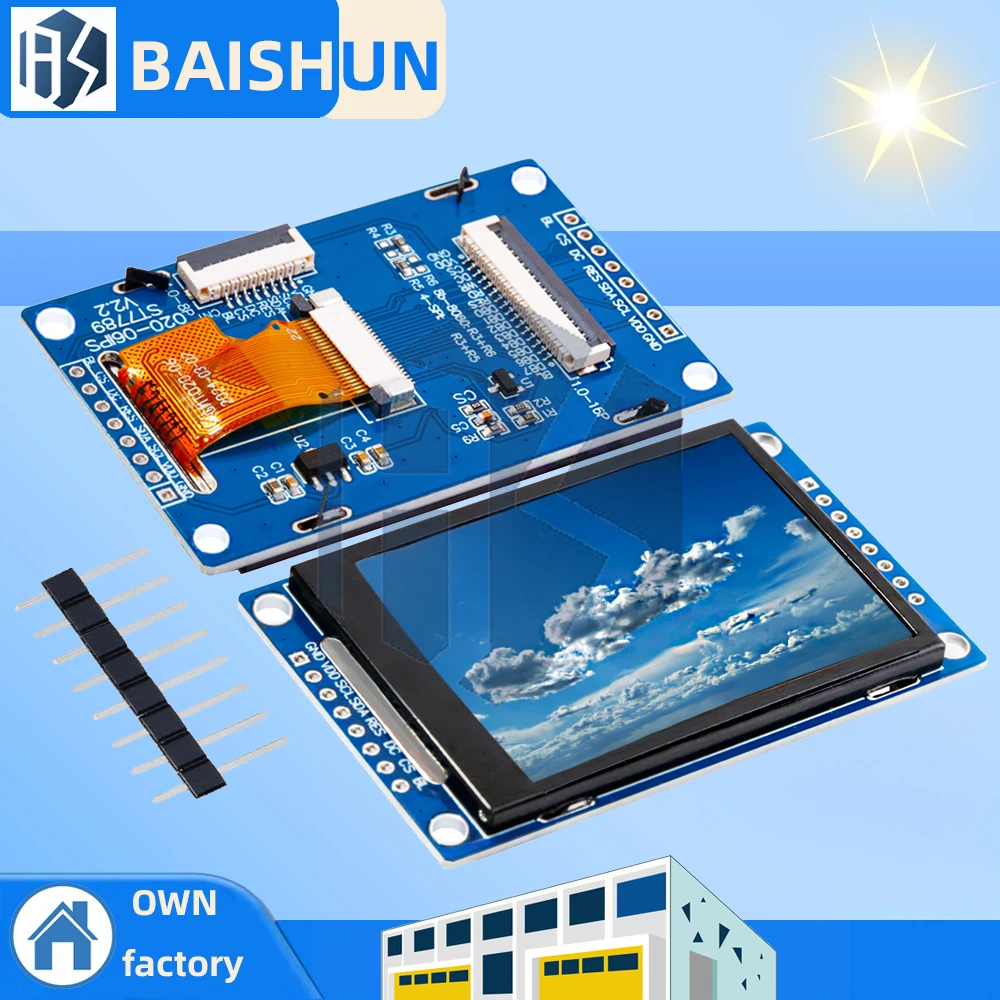 ‌ 2,0-дюймовый полноцветный tft жк-дисплей 240x320 с контроллером st7789