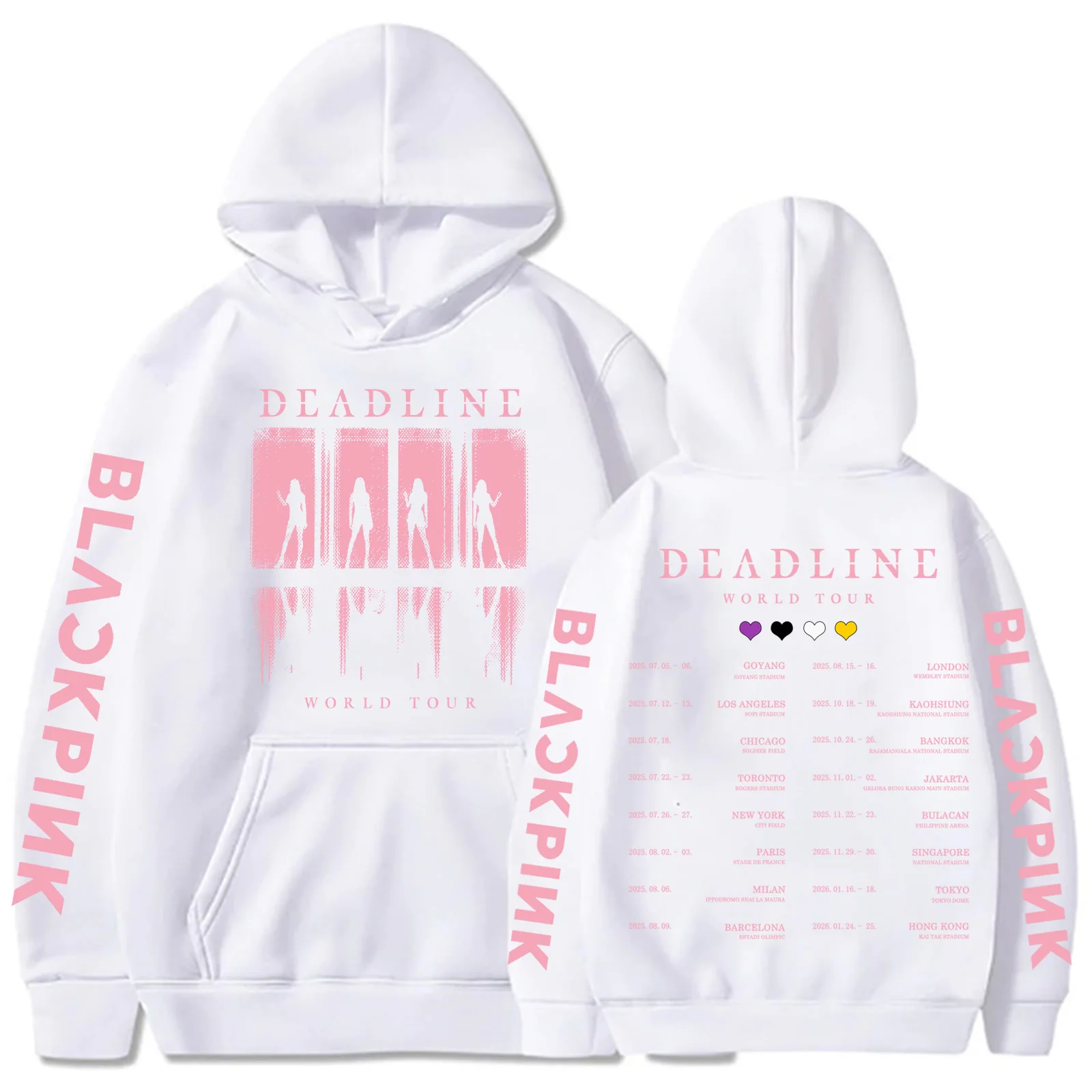 Толстовка с капюшоном bp deadline black world tour - Фотография_2