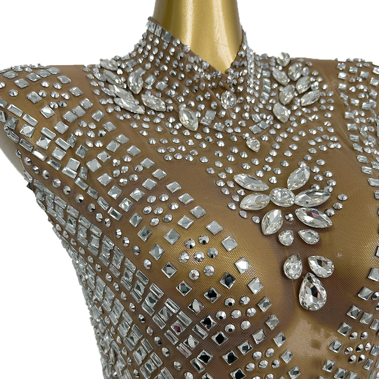 Облегающие платья с кристаллами для женщин - Фотография_5