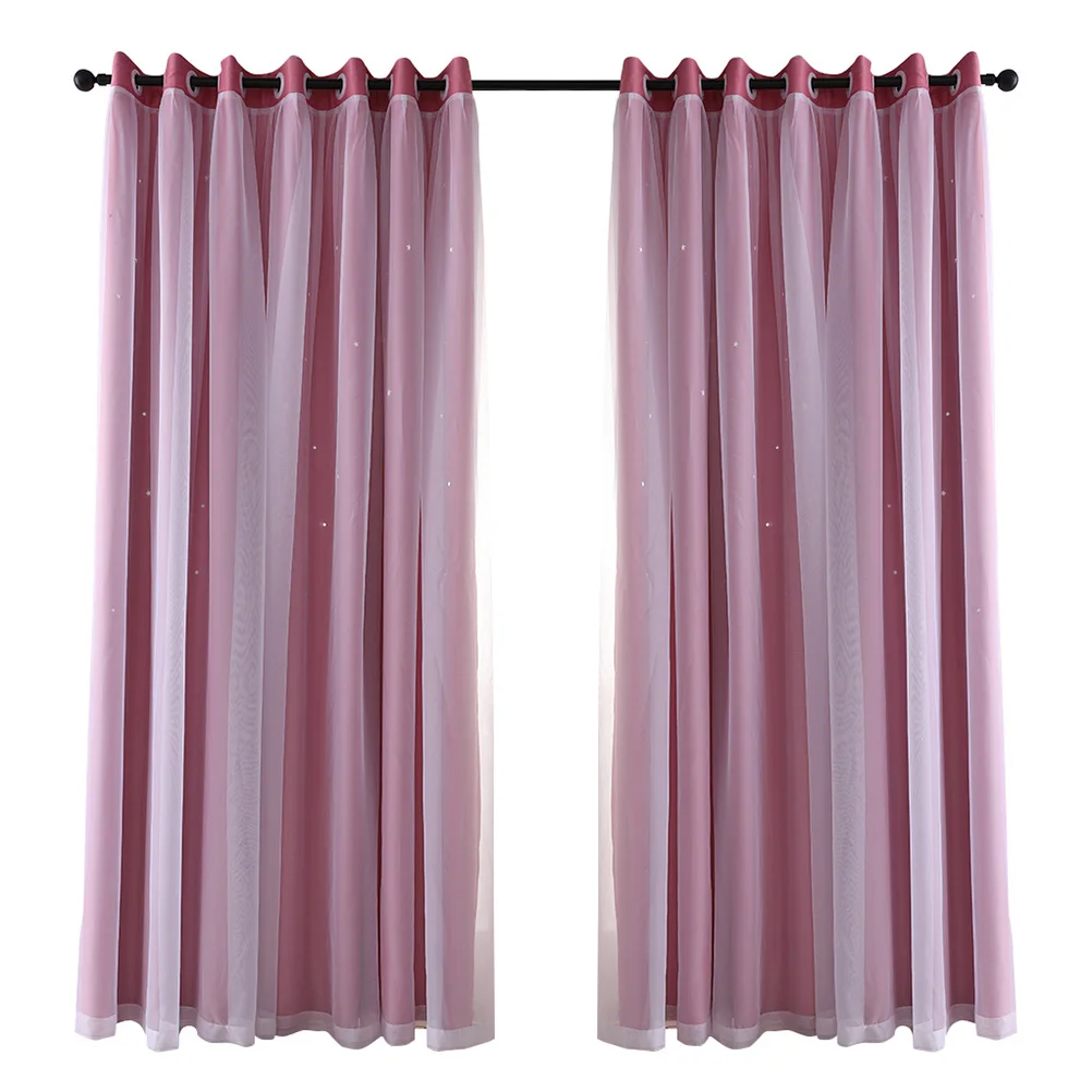 Стильная плотная занавеска с блокировкой солнечного света для гостиной