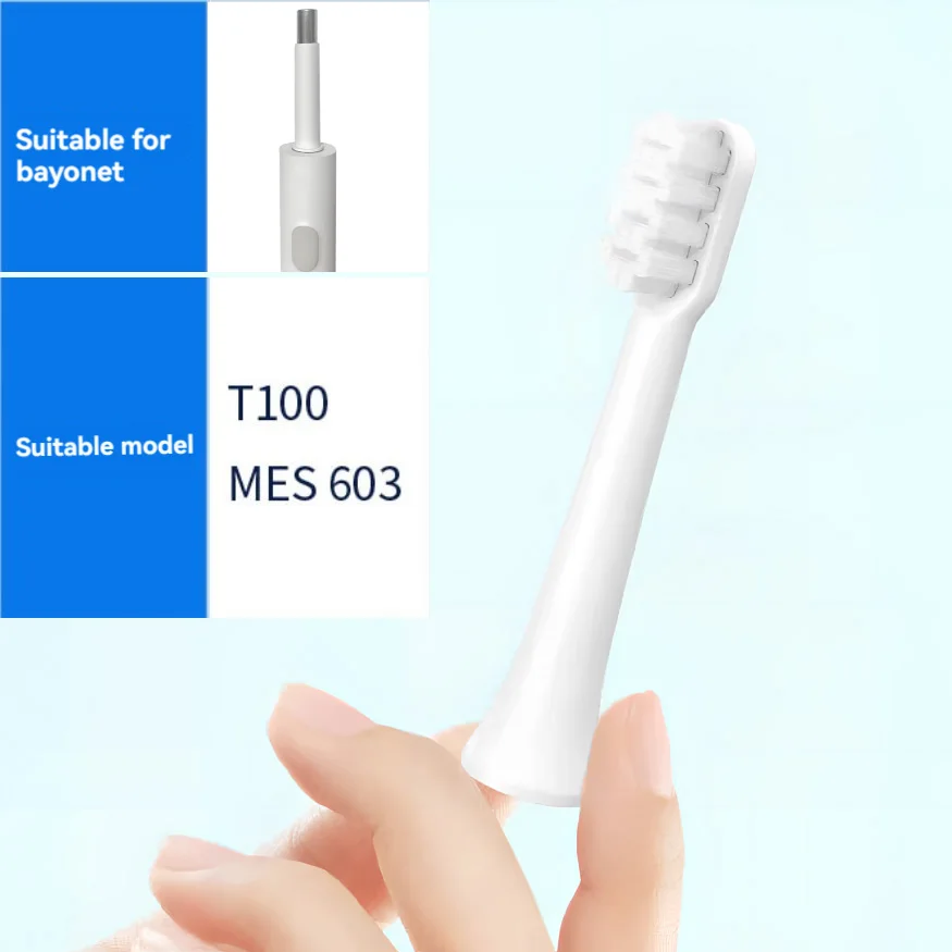 Сменные насадки для электрической зубной щетки xiaomi mijia t100 mes603 - Фотография_3