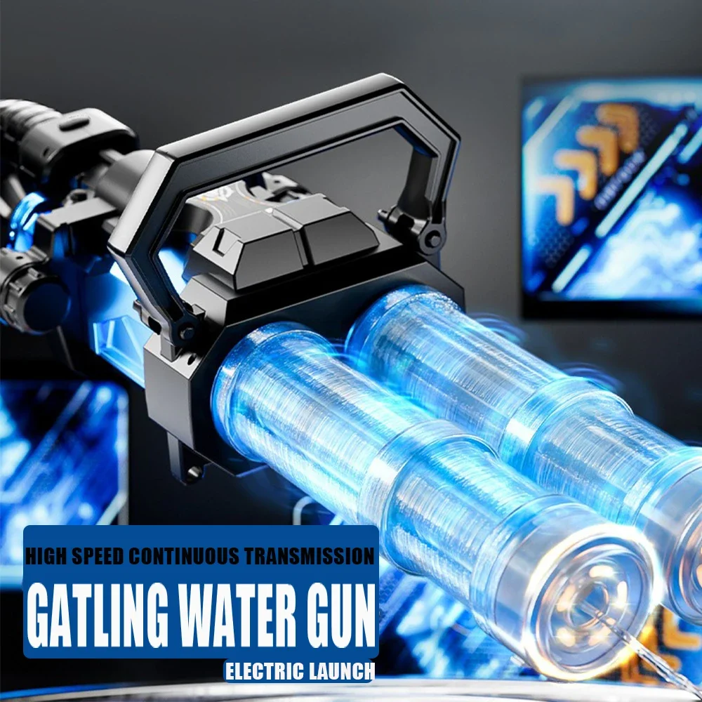 Электрический автоматический пистолет gatling для хранения воды - Фотография_3