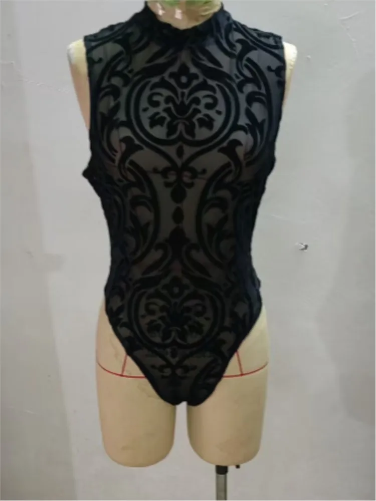 Сексуальный кружевной вязаный комбинезон для женщин - Фотография_6