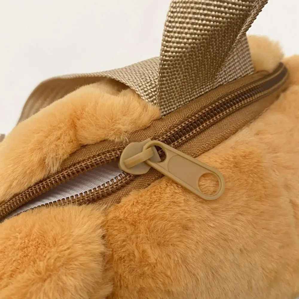 Модный разноцветный плюшевый рюкзак с медведем - Фотография_4