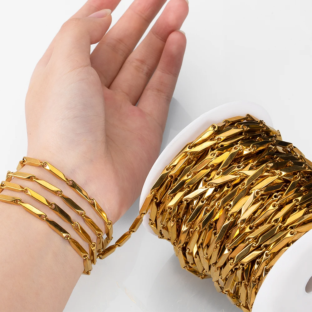 1 метр, геометрическая цепочка 3x16 мм - Фотография_3