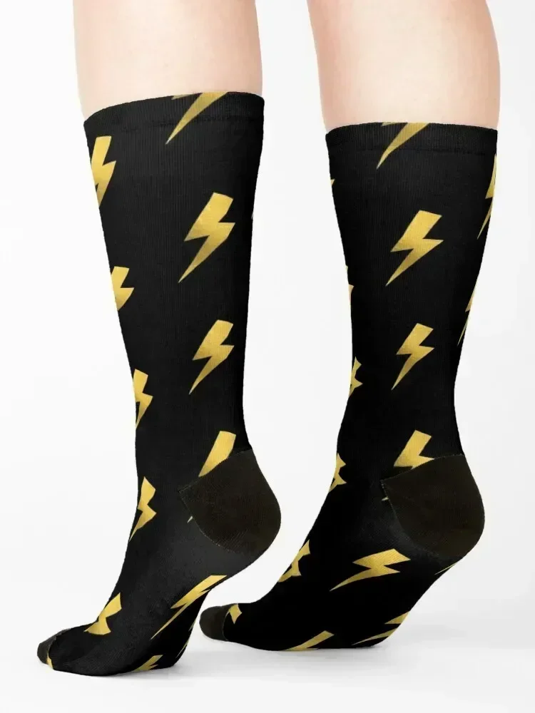 Gold lightning bolt - носки gold foil - Фотография_4