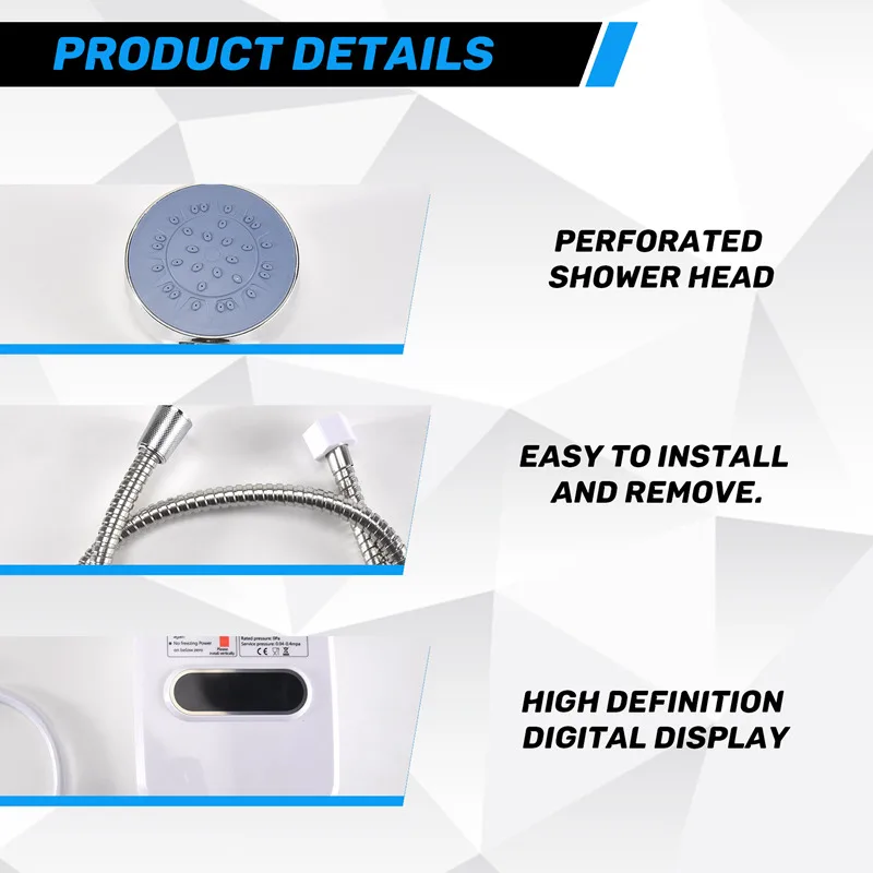 Электрический безрезервуарный мгновенный водонагреватель - Фотография_3