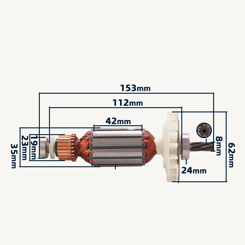 Ac220-240v gbh2-28 якорь для bosch gbh2-28d 2-28dfv - Фотография_5