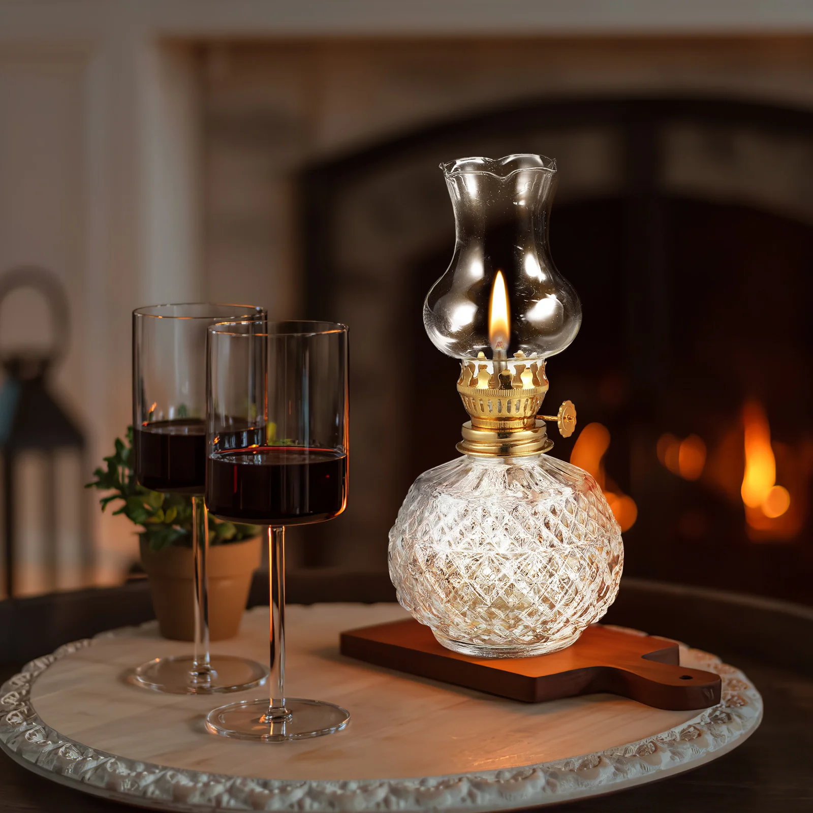 Стеклянные лампы в винтажном декоративном - Фотография_3