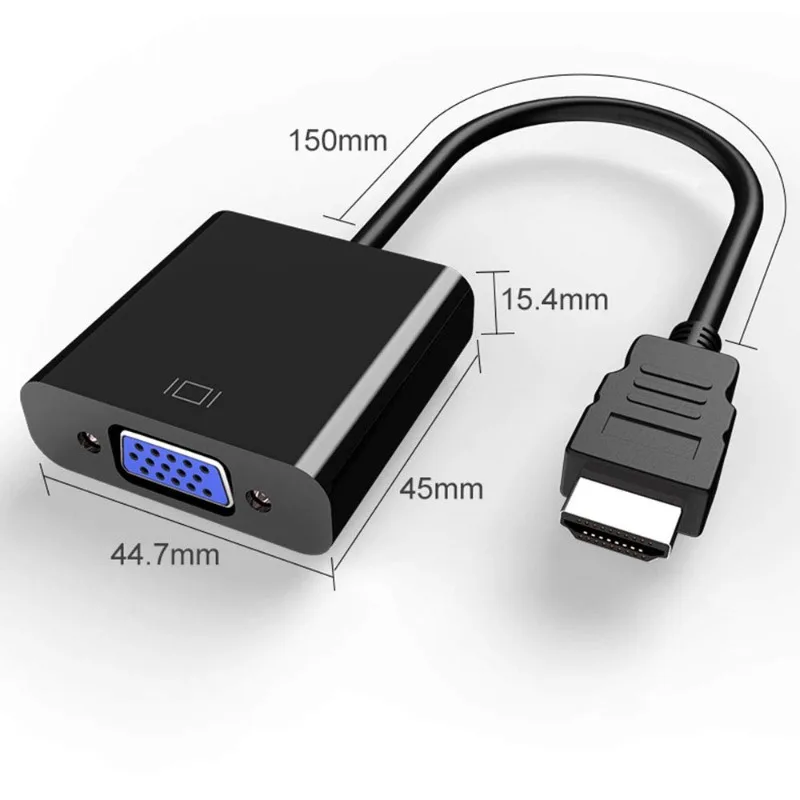 Адаптер hdmi-vga конвертер 1080p с аудиоразъемом 3 - Фотография_5