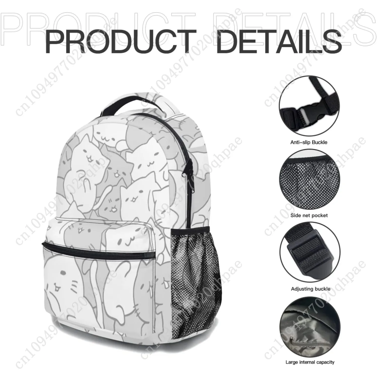 Fett рюкзак с милым котом для мальчиков - Фотография_6