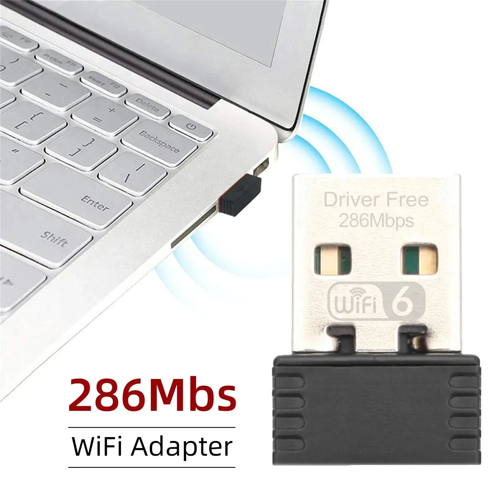 Мини-usb wifi 6-ключевая сетевая карта 2 - Фотография_2