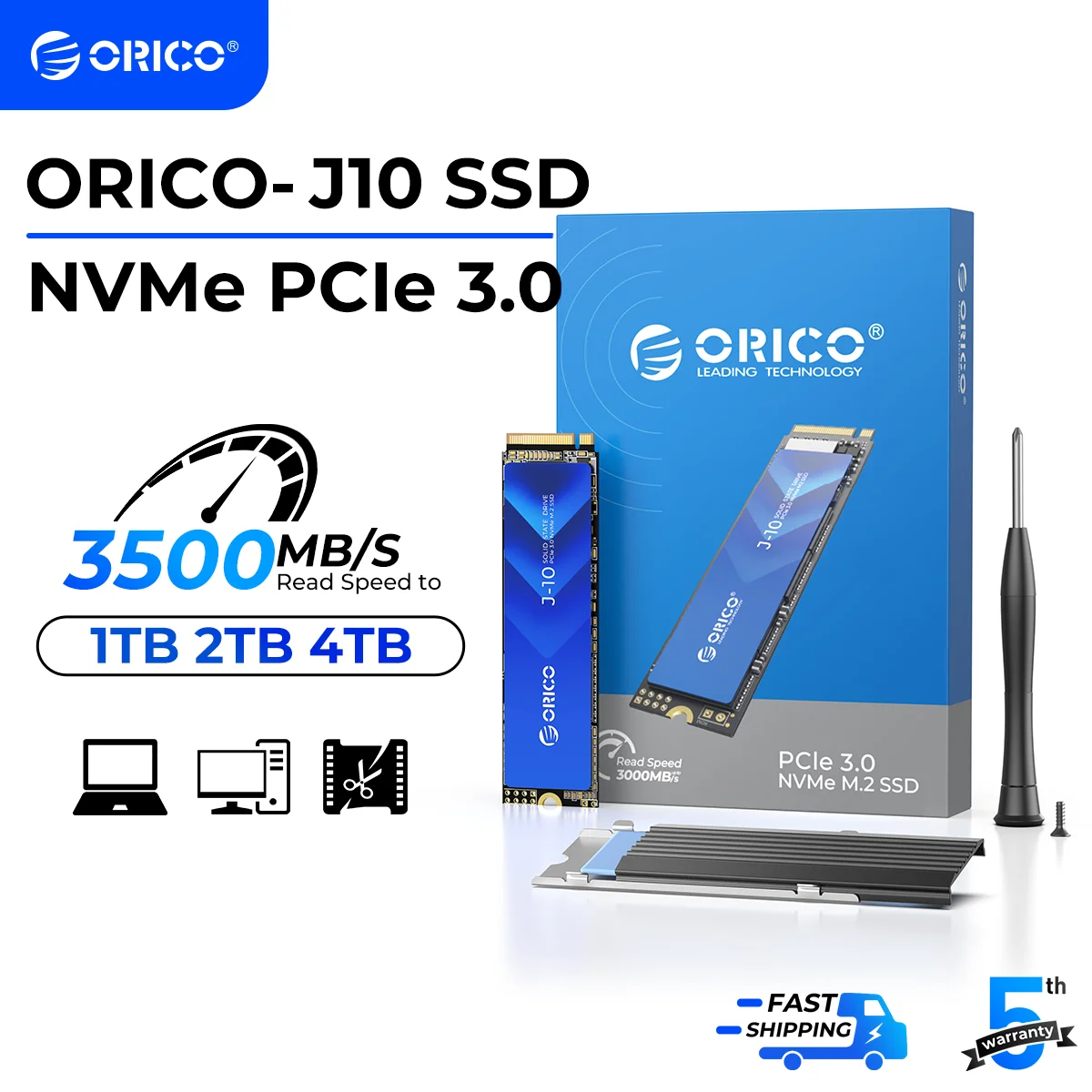 Orico m.2 nvme ssd 1 тб 2 тб pcie3