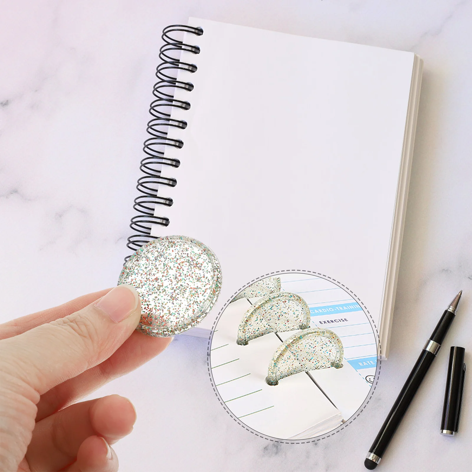 Диски, маленькие переплетные диски для блокнотов с вкладышами - Фотография_5