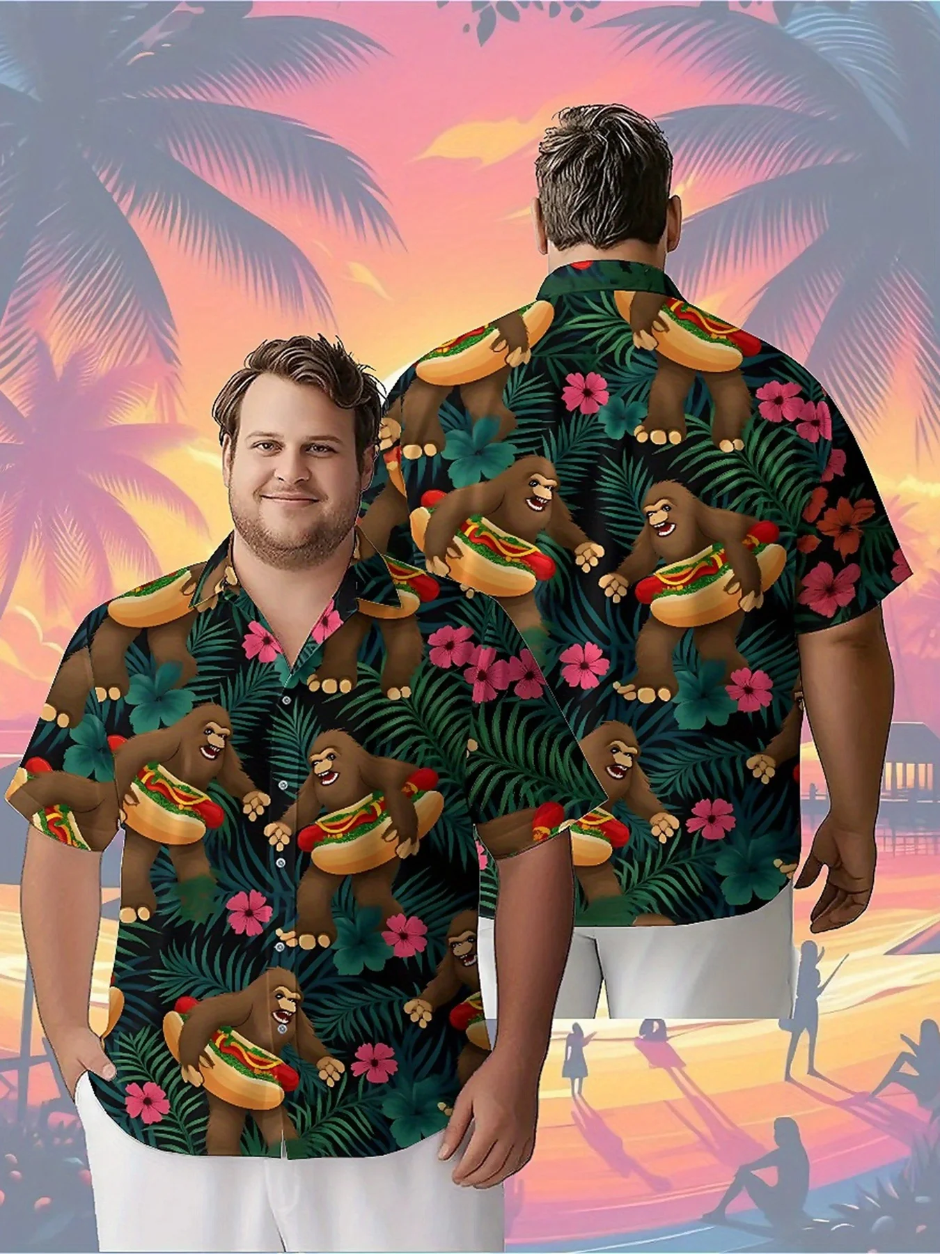 Мужские гавайские рубашки больших