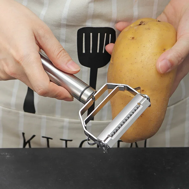 Многофункциональная кухонная овощечистка из нержавеющей стали - Фотография_3