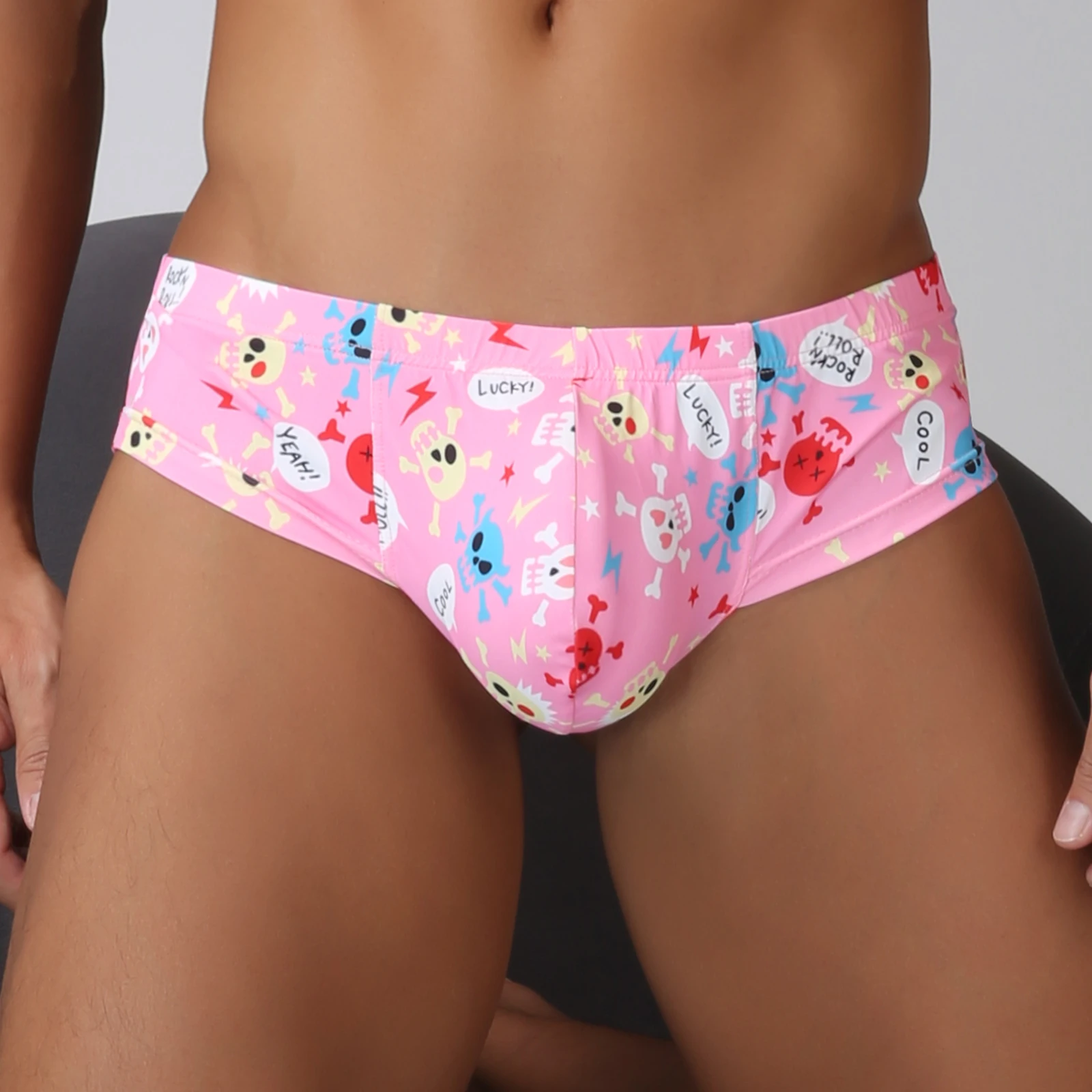 Мужские повседневные бразильские боксеры-бикини с цифровым принтом - Фотография_5