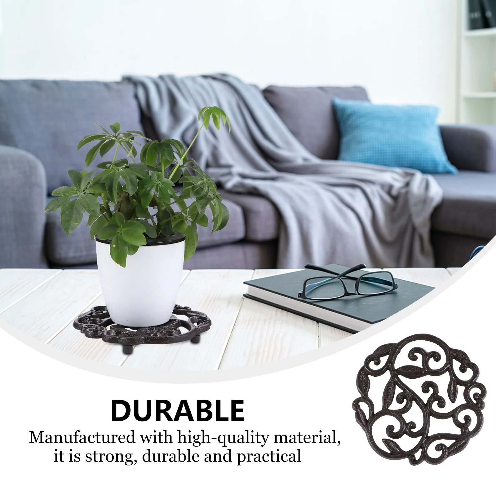 Чугунная подставка для цветов