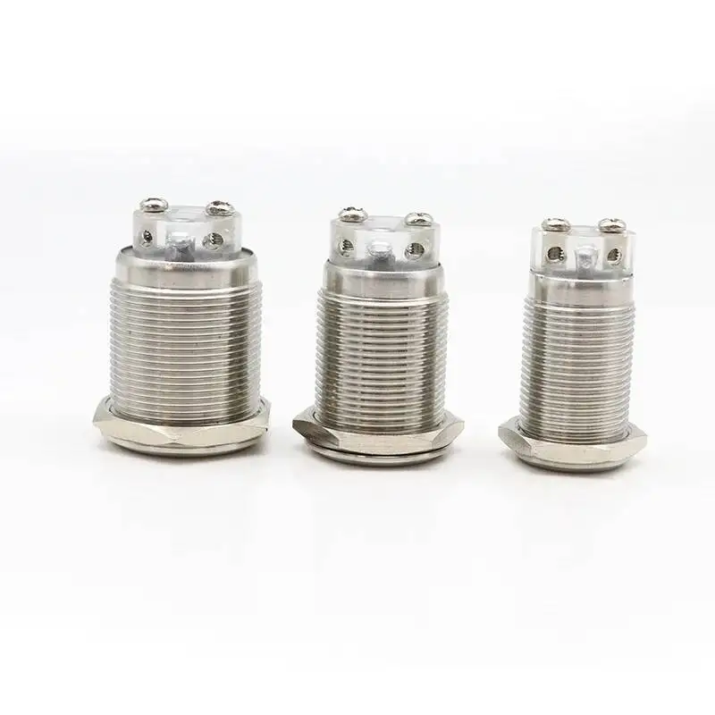 Металлическая кнопка зуммера 16 мм 19 мм 22 мм - Фотография_2